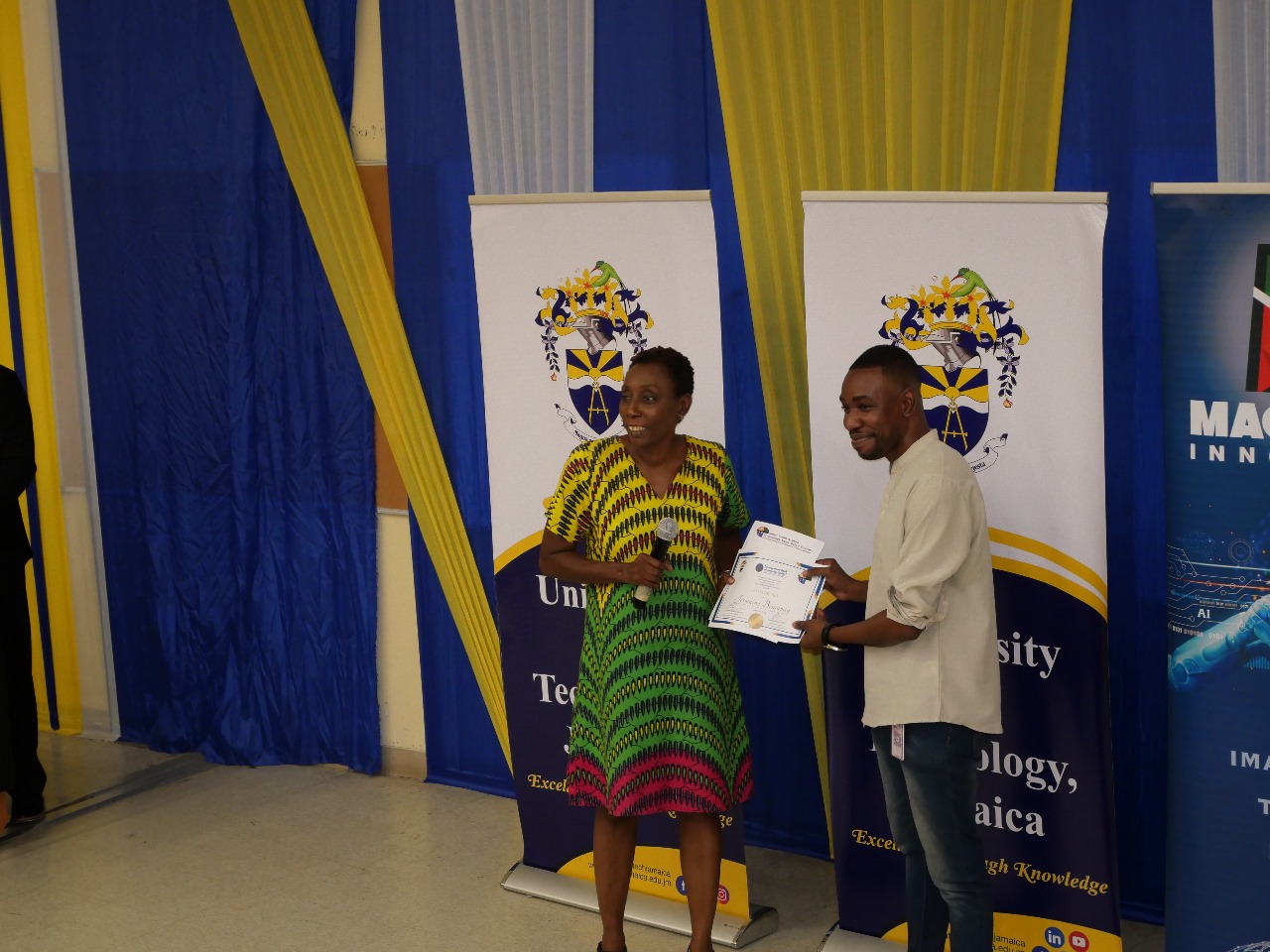 Jermaine Benjamin winning prize